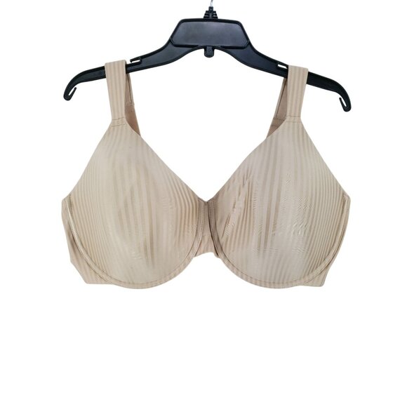Playtex Secrets Perfectly Smooth Bra Size 44DD Nude Underwire Full Coverage - Picture 1 of 7